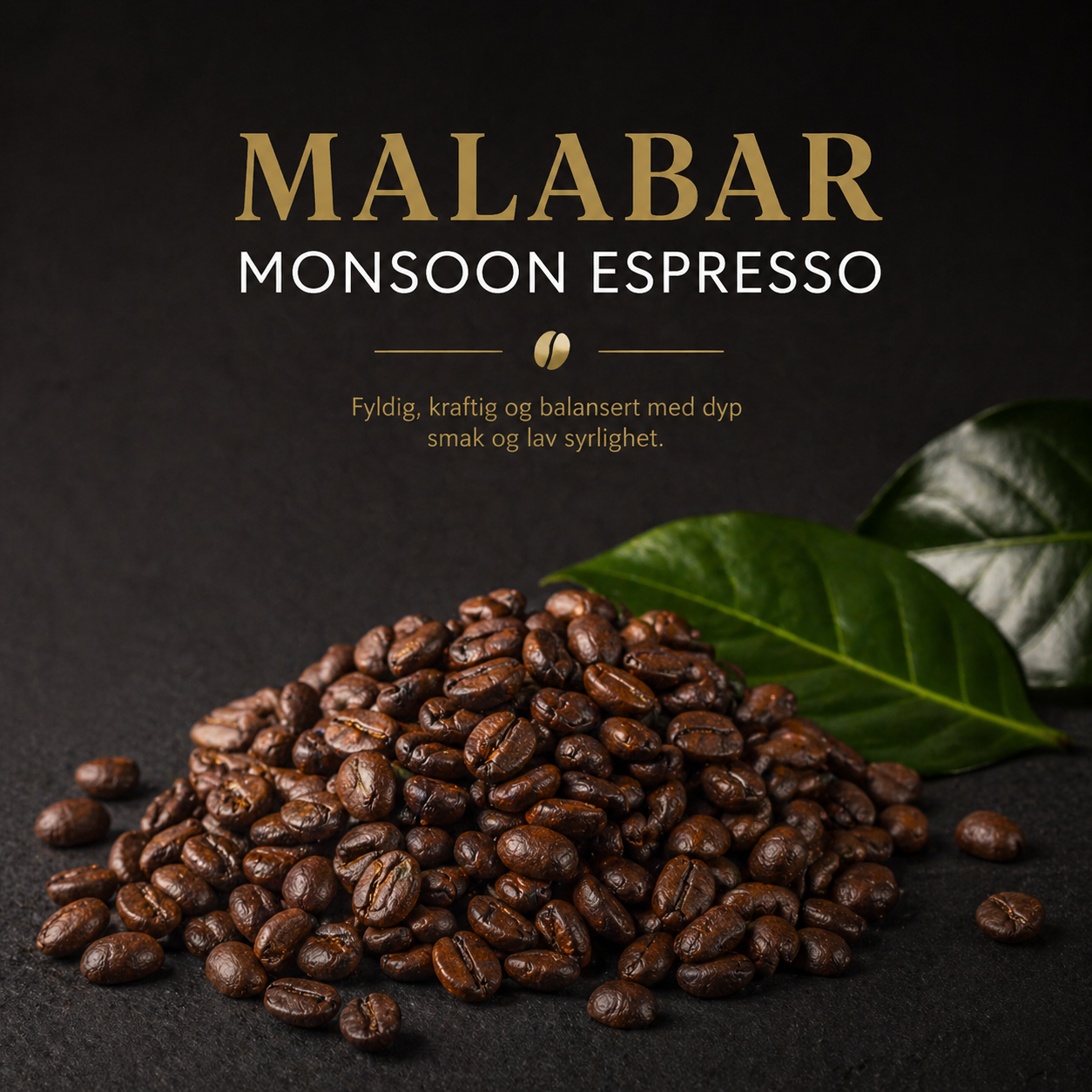 Kaffe Malabar Monsooned Espresso, 250 gr