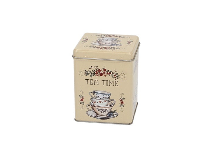 Oppbevaringsboks Tea Time, Gul
