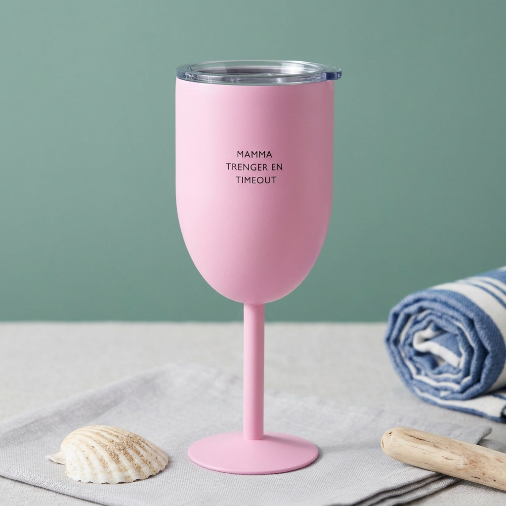 Termo vinglass MAMMA, rosa