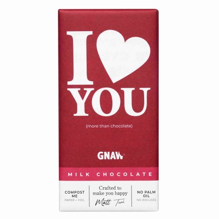 GNAW ‘Love You’ Sjokoladeplate 80g