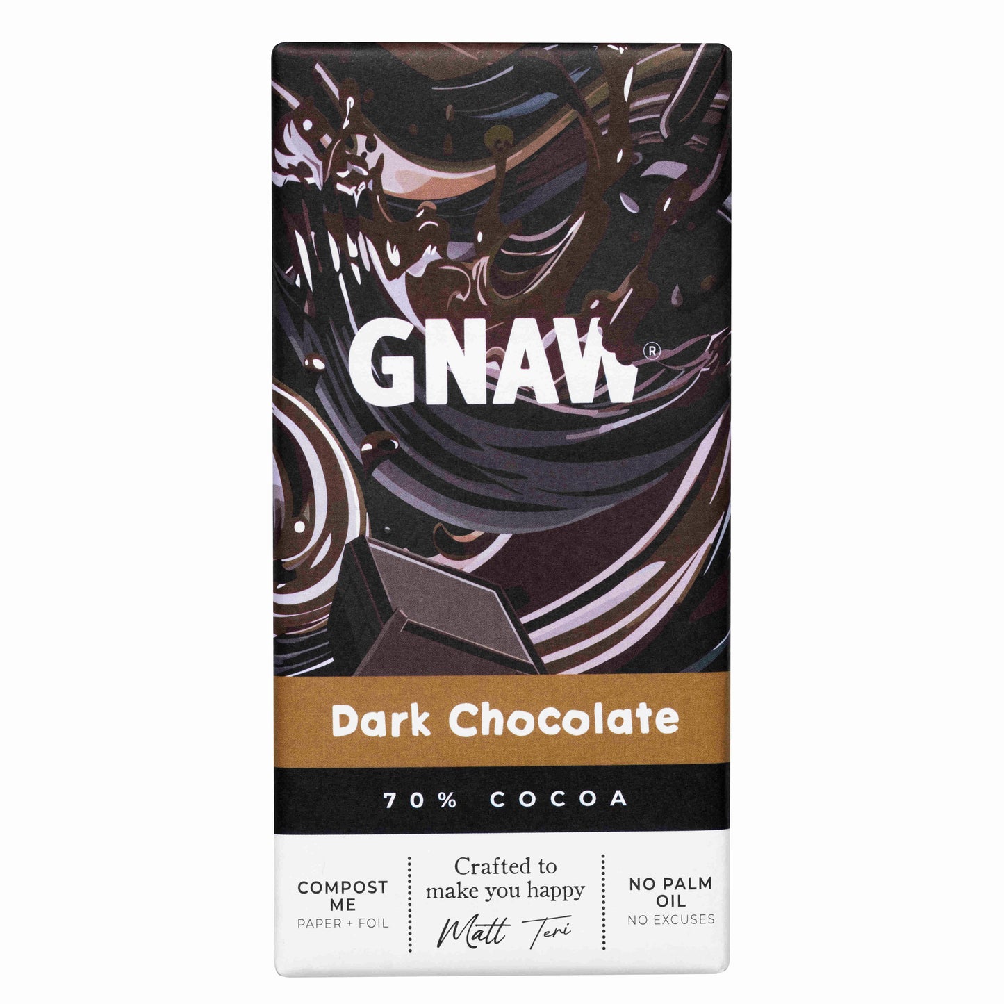 GNAW Mørk sjokolade, 80 gr