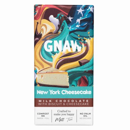 GNAW Melkesjokolade New York Cheesecake, 80 gr