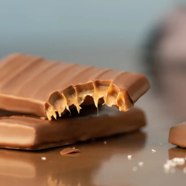 Karamel bar, Klassisk m/lys sjokolade