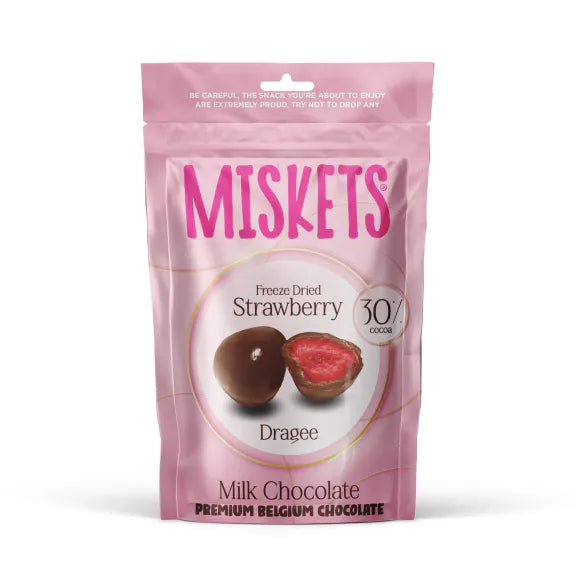 Miskets, Frysetørket jordbær m/sjokoladetrekk