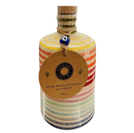 Dardanos EVOO i håndmalt keramikkflaske 500ml