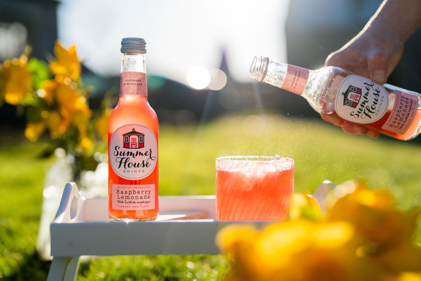 Summerhouse Lemonade Bringebær, 750 ml