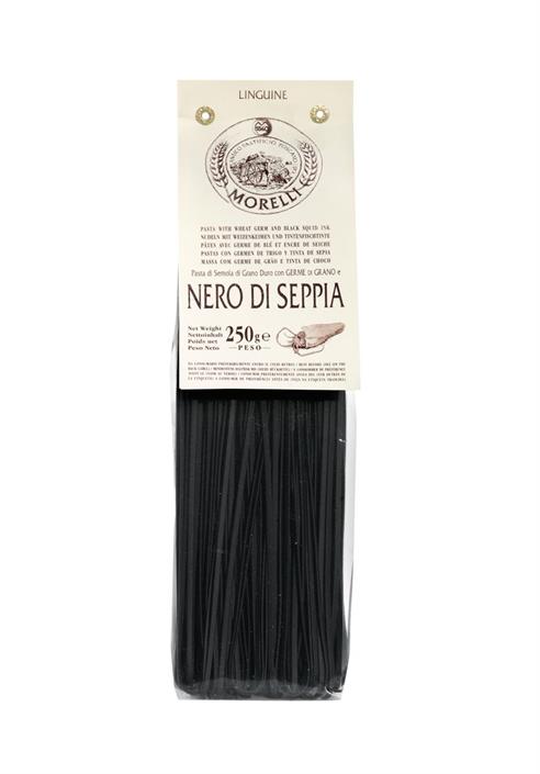 Morelli Pasta linguine m/blekksprutblekk, 250 g