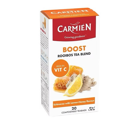 Carmién te, BOOST Rooibos med Vitamin C + Sink