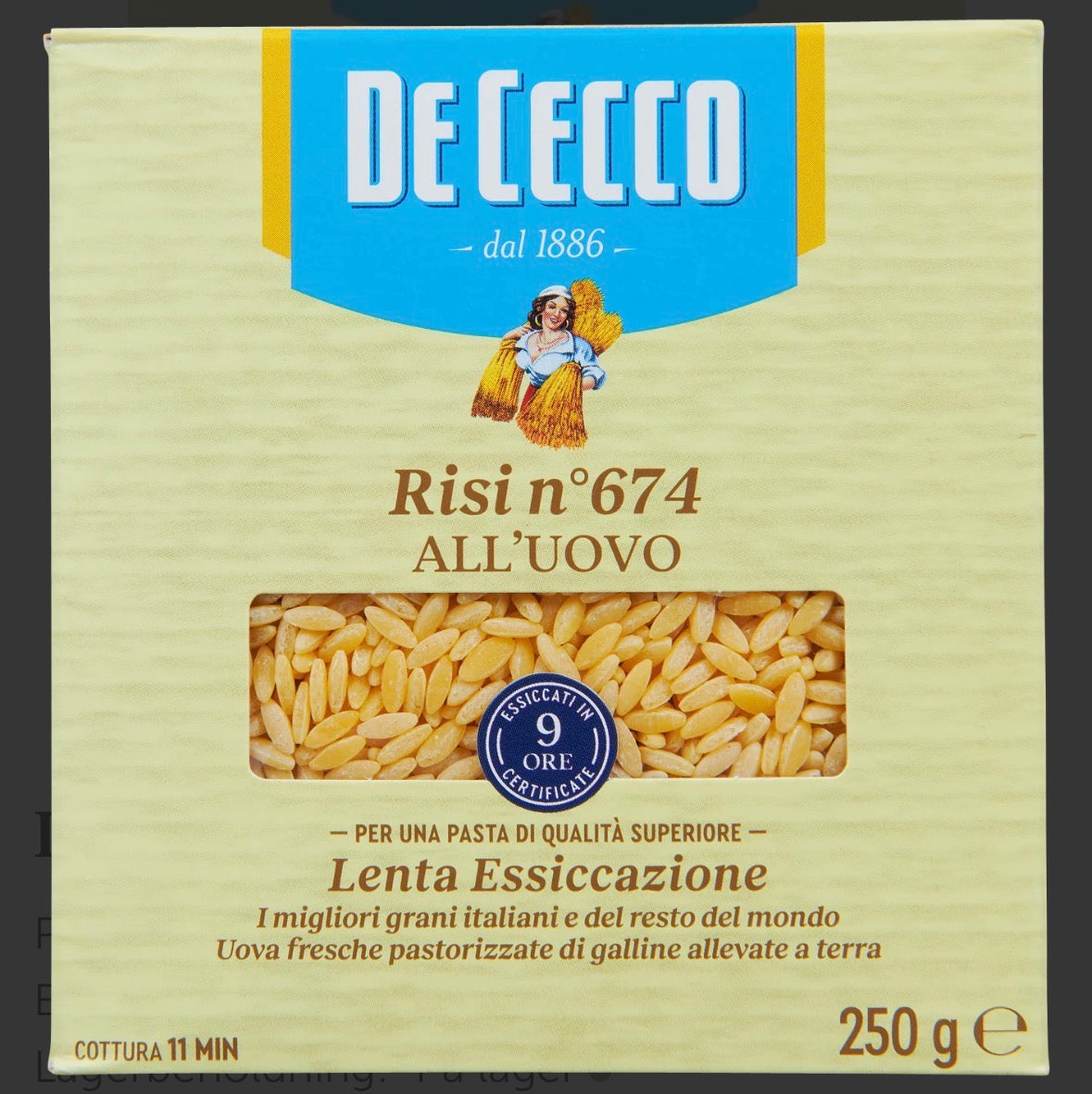 De Cecco eggpasta risi 250g