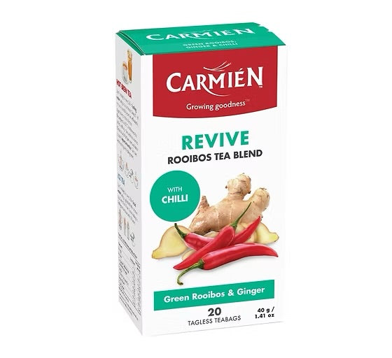 Carmién Te, REVIVE Grønn Rooibos med Ingefær og Chili