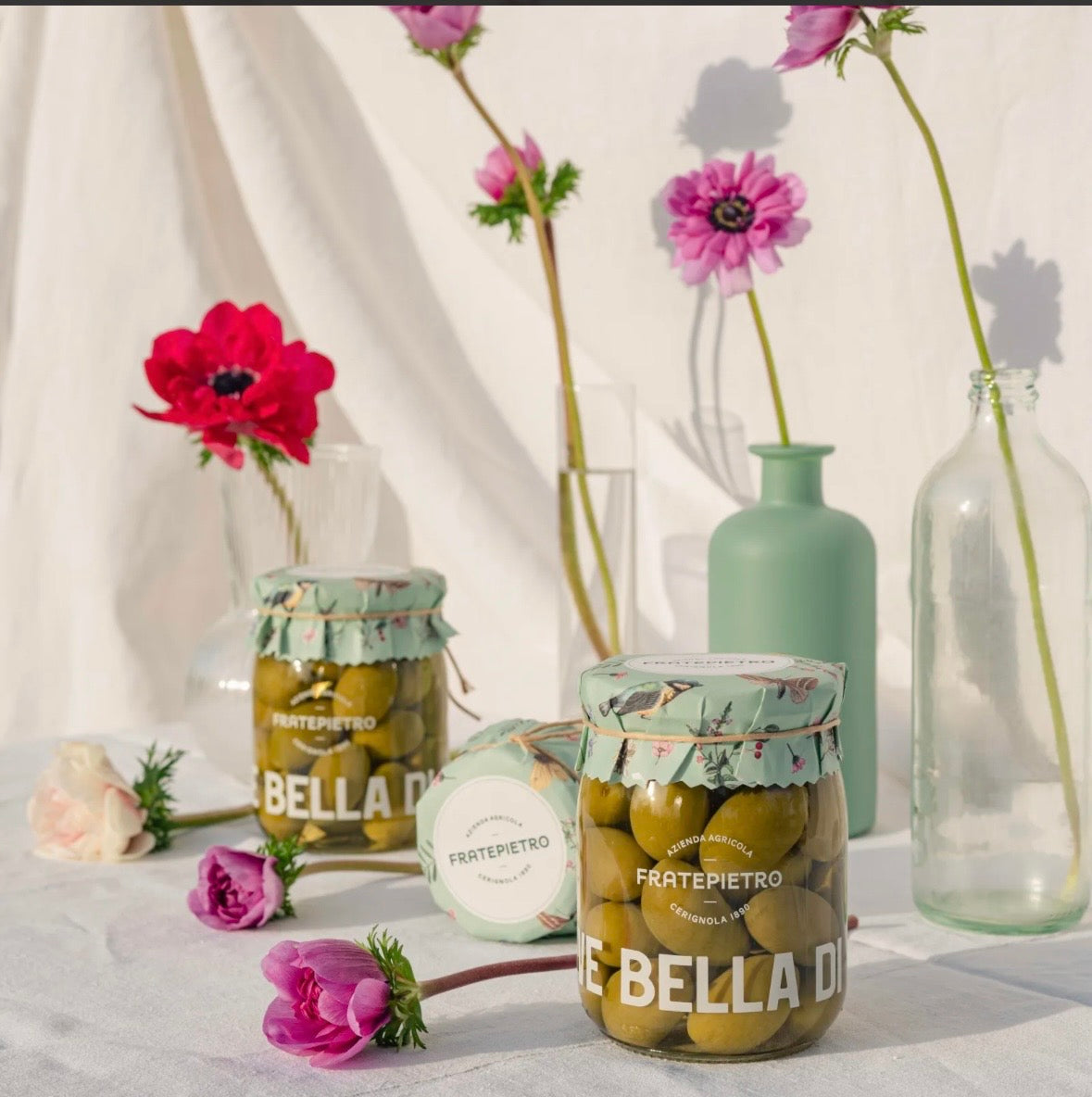 Grønne Oliven Olive Verdi, Bella di Cerignola 580ml, Fratepietro
