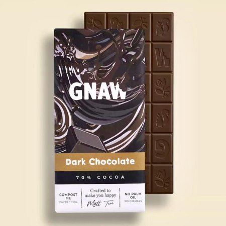 GNAW Mørk sjokolade, 80 gr