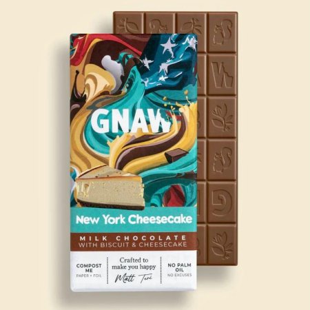 GNAW Melkesjokolade New York Cheesecake, 80 gr