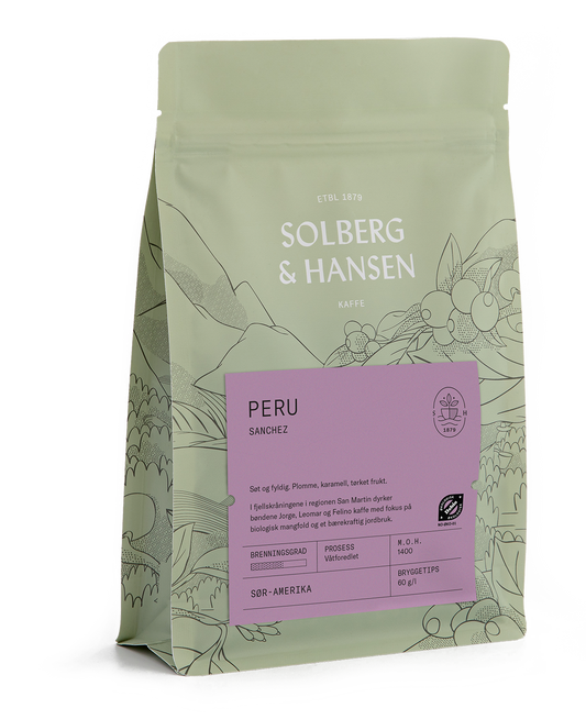 Solberg&Hansen Kaffe, Peru, 250 gr Økologisk