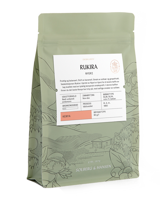 Solberg&Hansen Kaffe, Rukira Nyeri, 250 gr