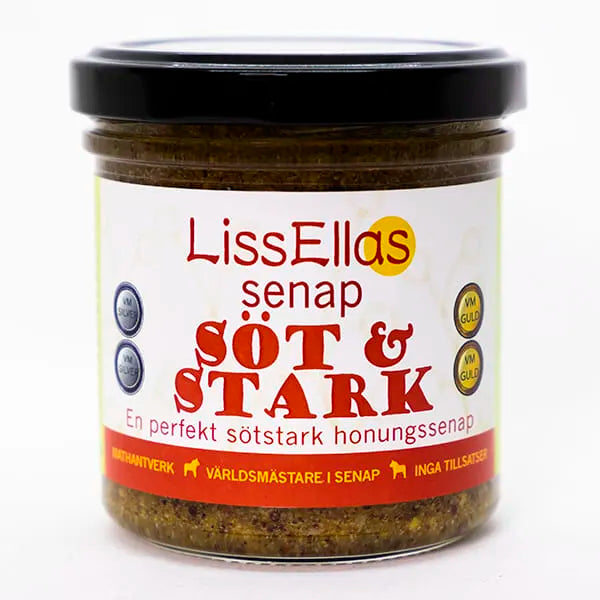 LissEllas Sennep, Søt&Sterk, 150 gr