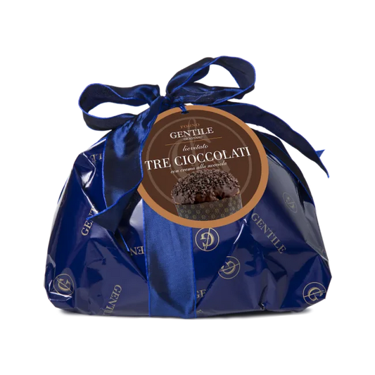Panettone Cioccolati 1kg Hand-wrapped, Gentile, Sjokolade
