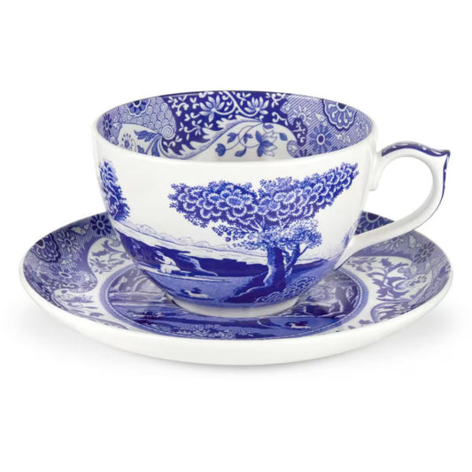 Spode Blue Italian Jumbo kopp m/skål