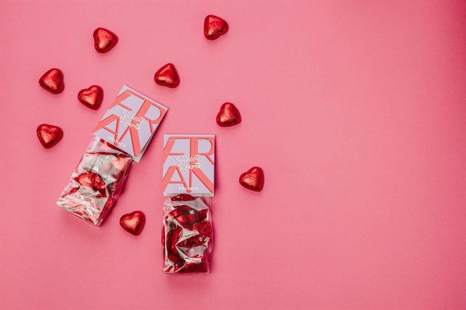 Fran&Co sjokoladehjerter Sweethearts