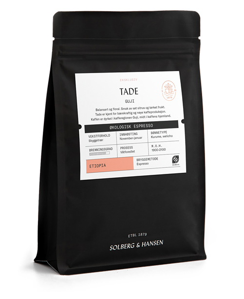 Solberg&Hansen Kaffe, Tade Guji, Espresso, økologisk